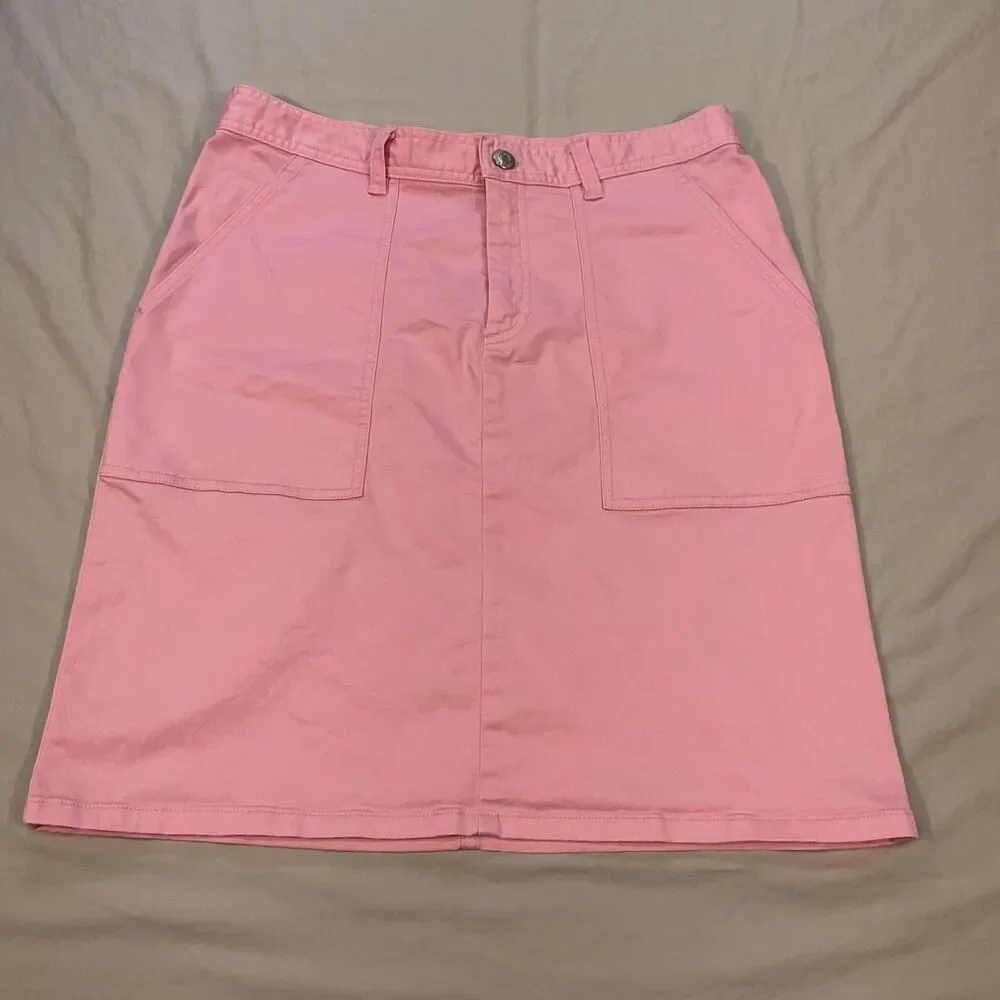 Ralph Lauren Pink Cotton Stretch Skirt Women’s Size 6 Preppy Casual Resort Golf - Picture 7 of 13